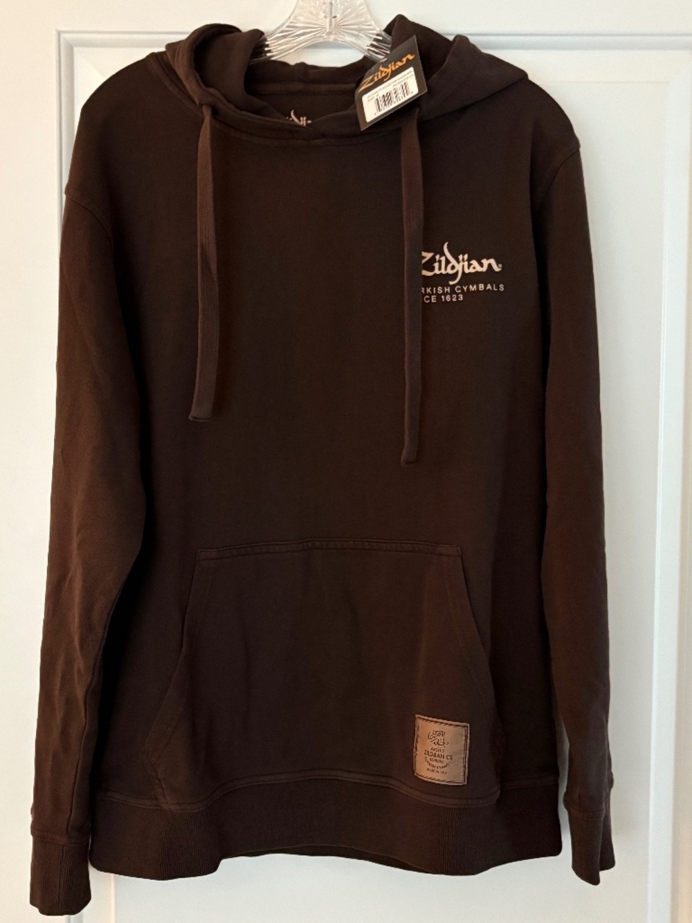 Zildjian Limited Edition Cotton Hoodie Brown Size Medium NWT